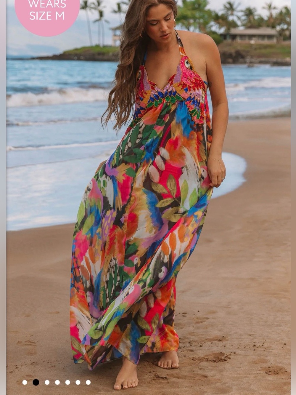 Show Me Your MuMu Valentina Maxi Dress XXL Midnight in Rio NWOT